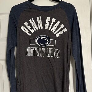 Penn State Nittany Lions Women’s Long Sleeve Shirt - Navy and Gray